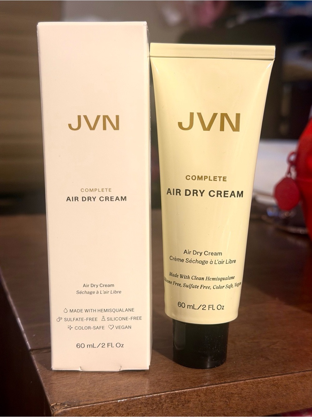 JVN Cream Air Dry Cream Tube - Cream & Gold 60ml